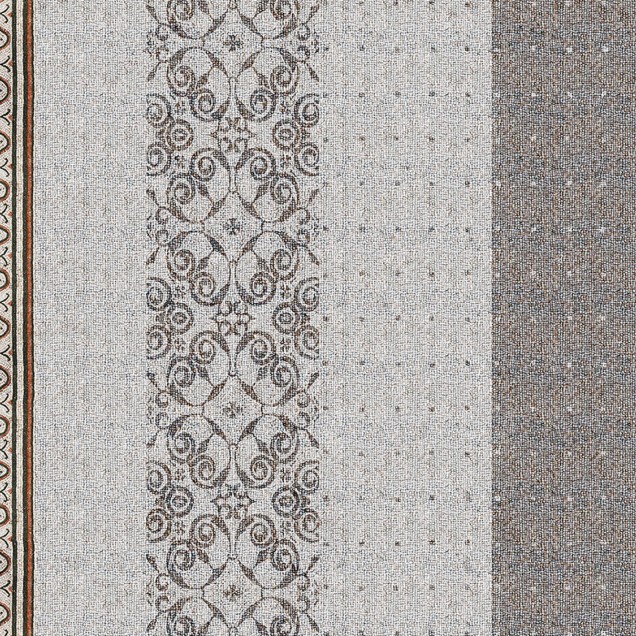 Tapetă cu aspect de mozaic, cu modele geometrice complexe