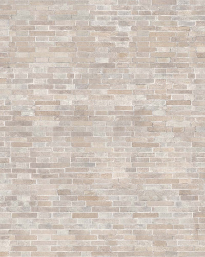 Tapet cu aspect de caramida Brick Mattone, cu nuante neutre si un design minimalist.