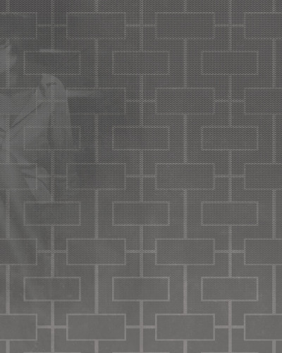 Tapet cu design geometric în nuanța antracit
