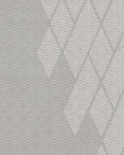 Wallpaper Grigio Argento, Dark Grey, cu un design geometric modern în nuanțe de gri.