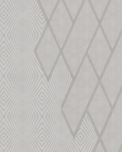 Tapet Grigio Argento, Light Grey, cu model geometric discret în nuanțe de gri.