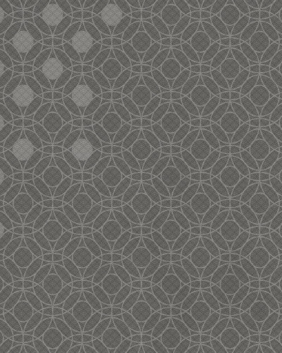 Tapet geometric gri închis cu design modern