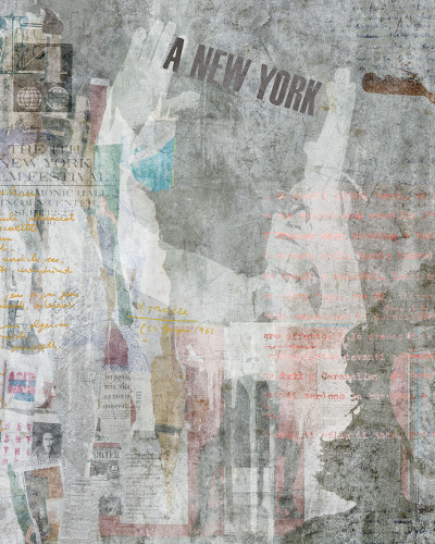 Tapet decorativ PPP NY cu design urban, modern.