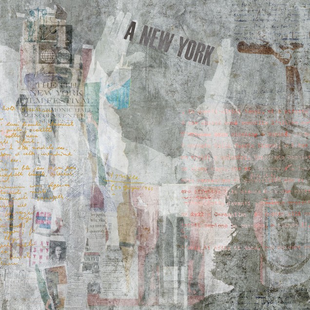 Tapet decorativ PPP NY cu design urban, modern.