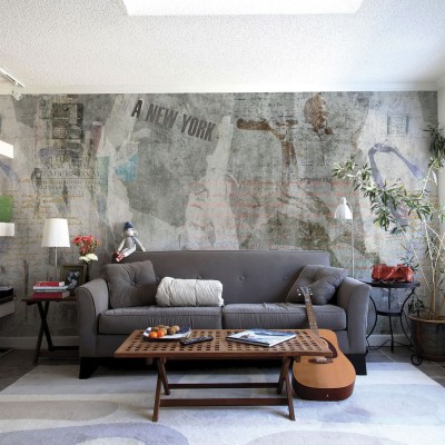 Tapet decorativ PPP NY cu design urban, modern.