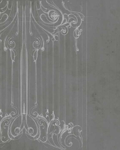 Corinto, Smoke Deco tapet cu design modern, inspirat din artă, prezentat într-un interior modern.