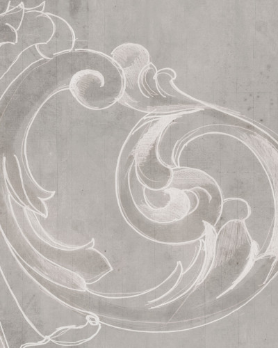 Imagine de fundal cu design clasic elegant, Capitello, Grey Deco.