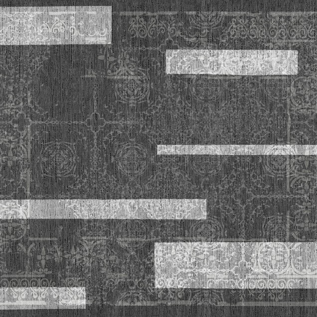 Tapet cu design modern geometric, model Carpet, culoare Negru