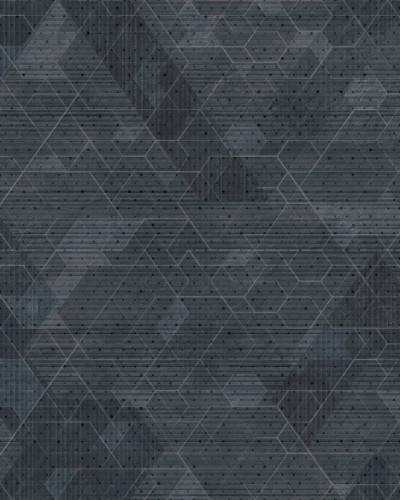 Tapet geometric modern, cu linii subtile si o textura fina, in nuante de gri.