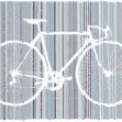 Fototapet Bicycle Trace, Blue, Tecnografica