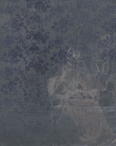 Tapetă cu design floral Spitalfield, Denim