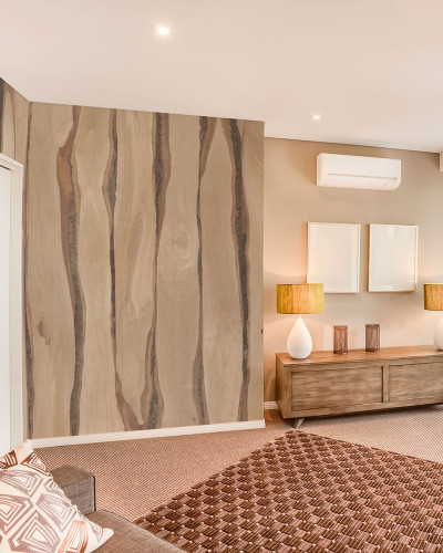 Fototapet cu textura de lemn, ideal pentru un living elegant