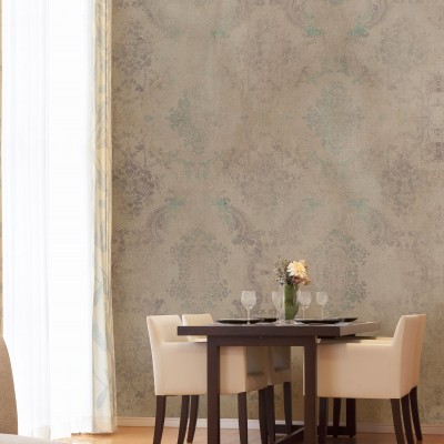 Tapet cu design floral delicat, tonuri neutre și texturi subtile. Perfect pentru living, dormitor sau hol.