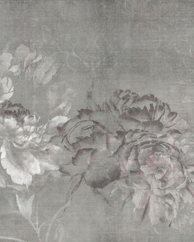 Plumier, Gri, wallpaper cu motive florale delicate