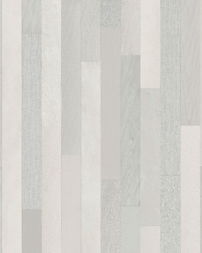 Tapetul Bergen, Gri, Light Grey, cu aspect de lemn, pentru dormitor.