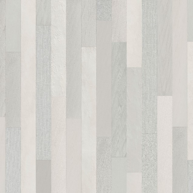 Tapetul Bergen, Gri, Light Grey, cu aspect de lemn, pentru dormitor.
