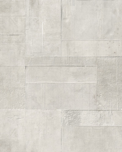 Tapet Malmoe White cu design texturat, aspect betonat