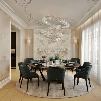 Tapet Shanay White - design modern și elegant