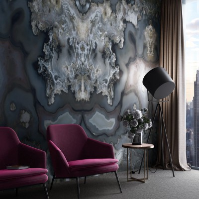 Tapet modern cu design abstract Shanay Blue