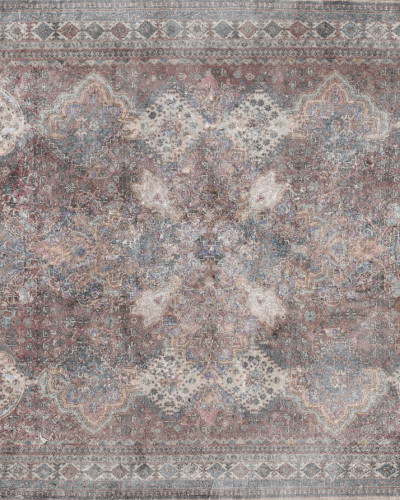 Tapet cu aspect de covor oriental, maro