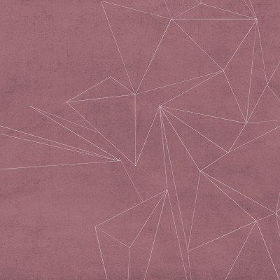 Tapet cu design geometric minimalist cu linii albe subtile pe fond roșu