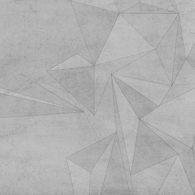 Tapet 3D geometric gri cu design minimalist
