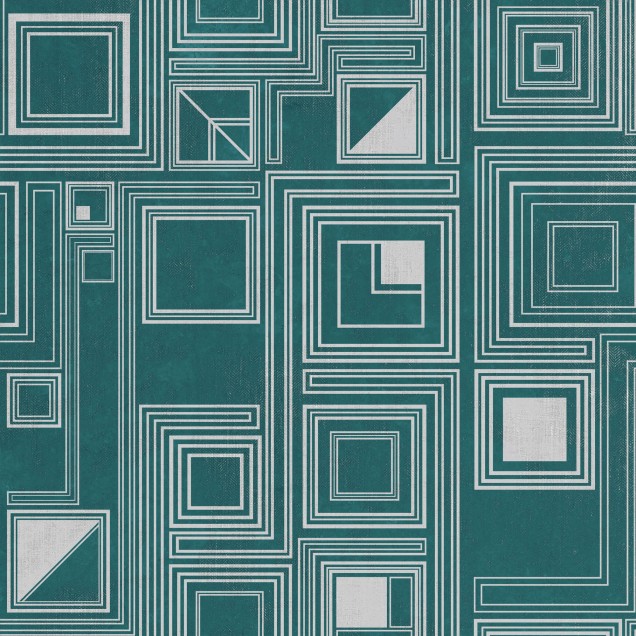 Tapet geometric modern, Labirinto, Green, cu un design minimalist si sofisticat, perfect pentru a crea un punct focal in living, dormitor sau birou.