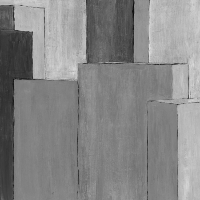 Tapet modern cu design geometric în nuanțe de gri