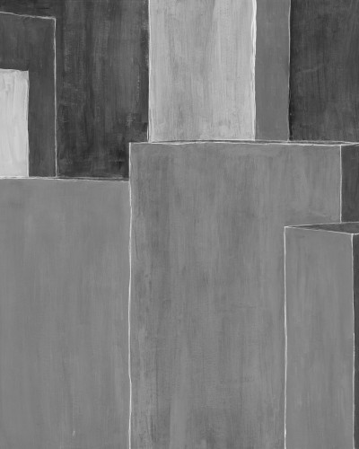 Tapet geometric gri cu design minimalist