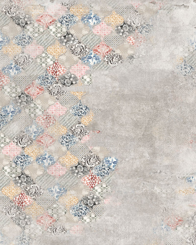 Tapet Sevilla Color cu design geometric și motive florale