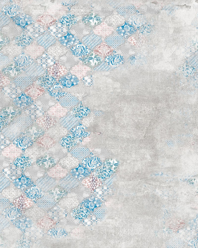 Tapet Sevilla Blue cu design clasic reimaginat