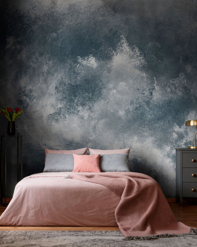 Tapet Mistral, Ocean Blue, cu un design modern și elegant, ideal pentru dormitoare și livinguri.