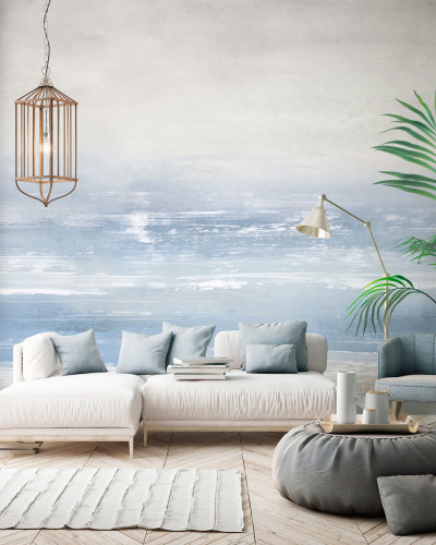 Tapet Malindi Dream, Blue, cu aspect modern și elegant, inspirat de frumusețea naturii.