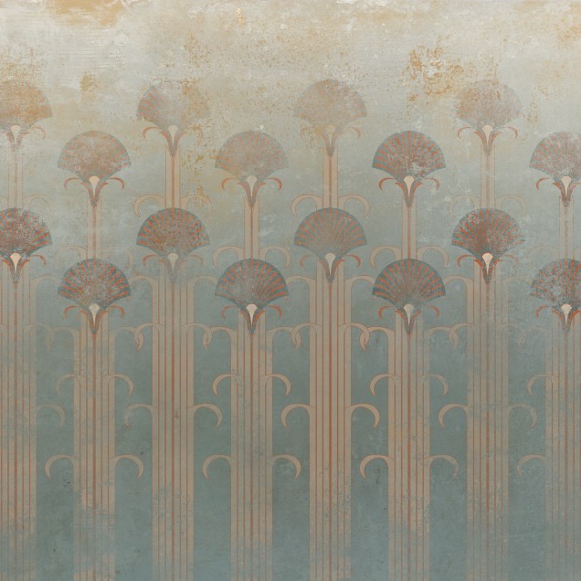 Wallpaper cu design tropical, pentru baie