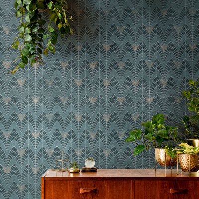 Tapet cu model geometric modern, Otello Dark