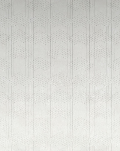 Tapet cu model geometric subtil în tonuri neutre