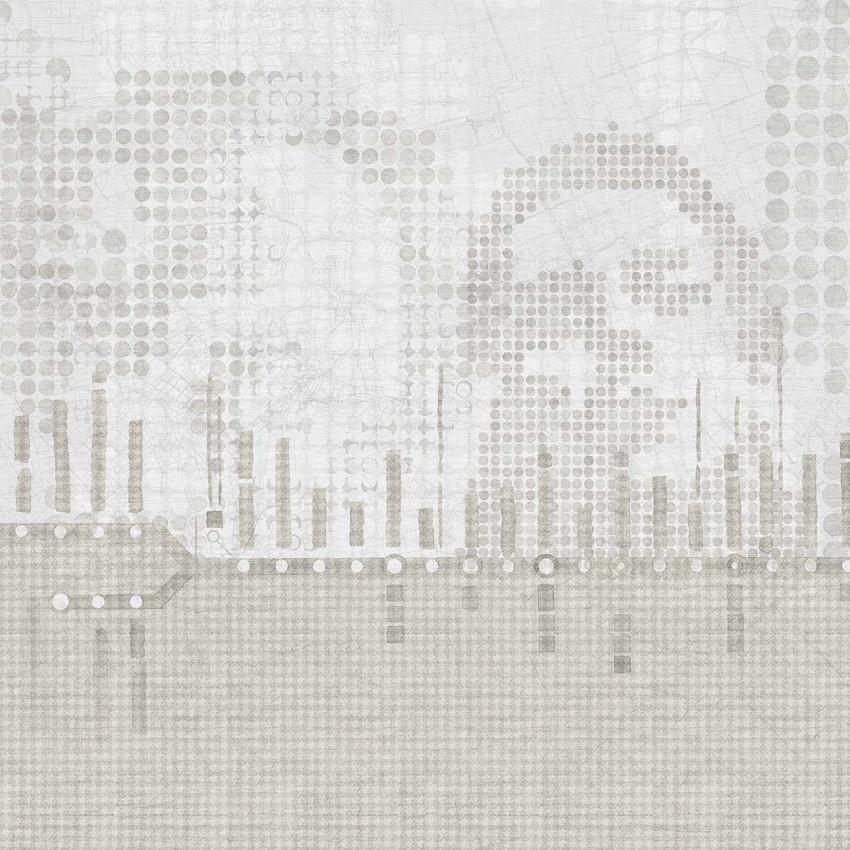 Tapet modern cu design geometric abstract