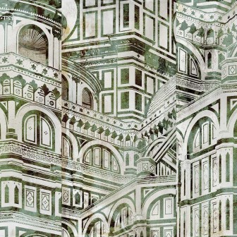Fototapet Firenze Duomo, Green, Tecnografica