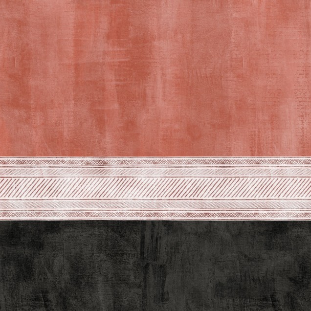 Tapet Rohe, Red cu design minimalist și nuanțe calde de roșu, ideal pentru living, dormitor sau hol.