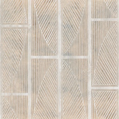 Tapet Masai Alb cu design geometric modern