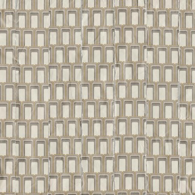 Tapet geometric bej cu un design clasic si modern.