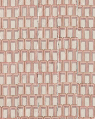 Tapet geometric Studio 54 Pink