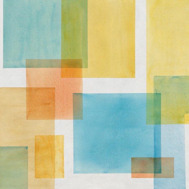 Itten, Primary, tapet modern cu design geometric, culori vii, forme geometrice