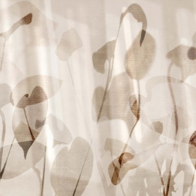 Tapet Neta Beige cu design subtil de frunze