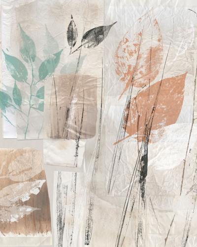 Wallpaper Botanical Study, Color cu design botanic abstract