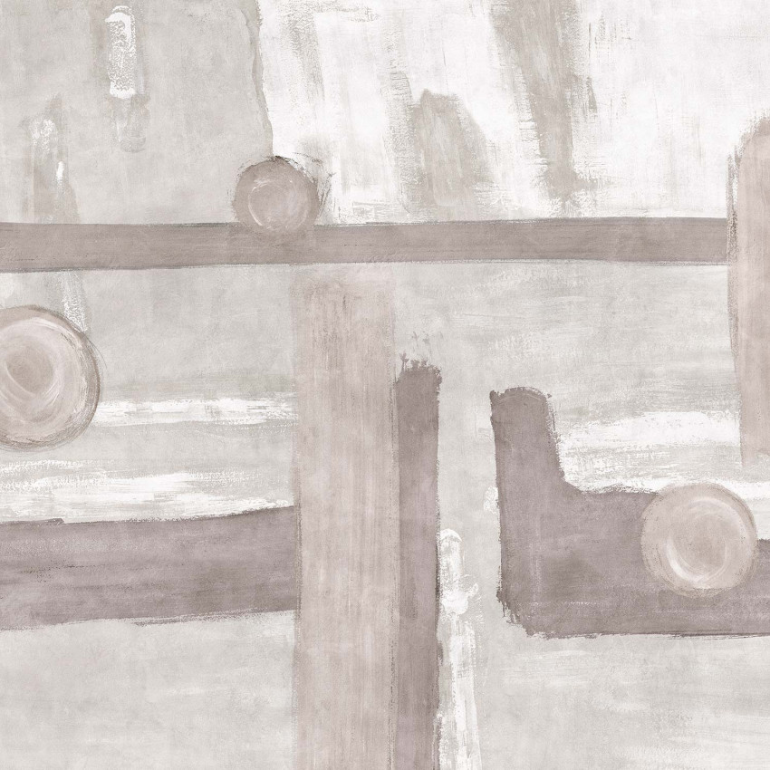 Tapet modern cu design abstract in nuante de gri, bej si alb