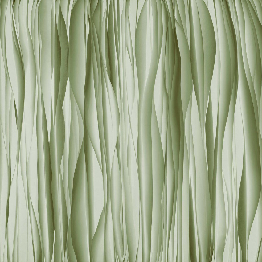 Wallpaper abstract cu design minimalist, Chiffon, Salvia, cu nuanțe de verde.