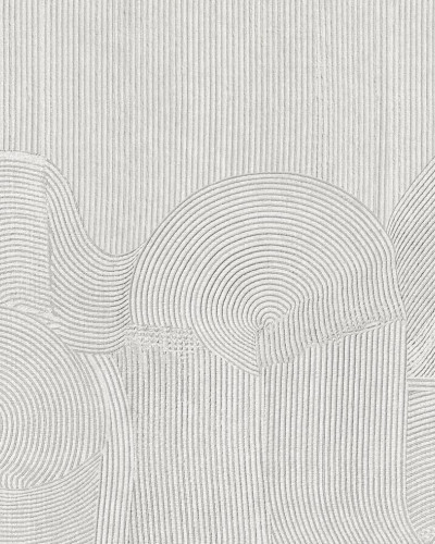 Wallpaper Sakamoto Grey cu design minimalist, în dormitor