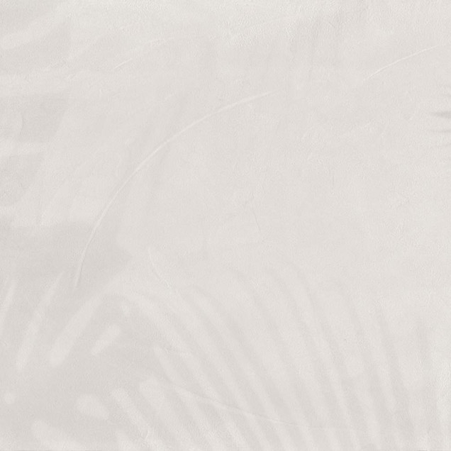 Tapet decorativ alb cu umbre de frunze tropicale