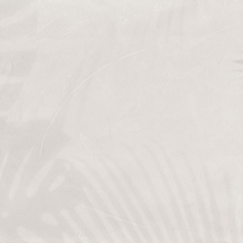 Tapet decorativ alb cu umbre de frunze tropicale